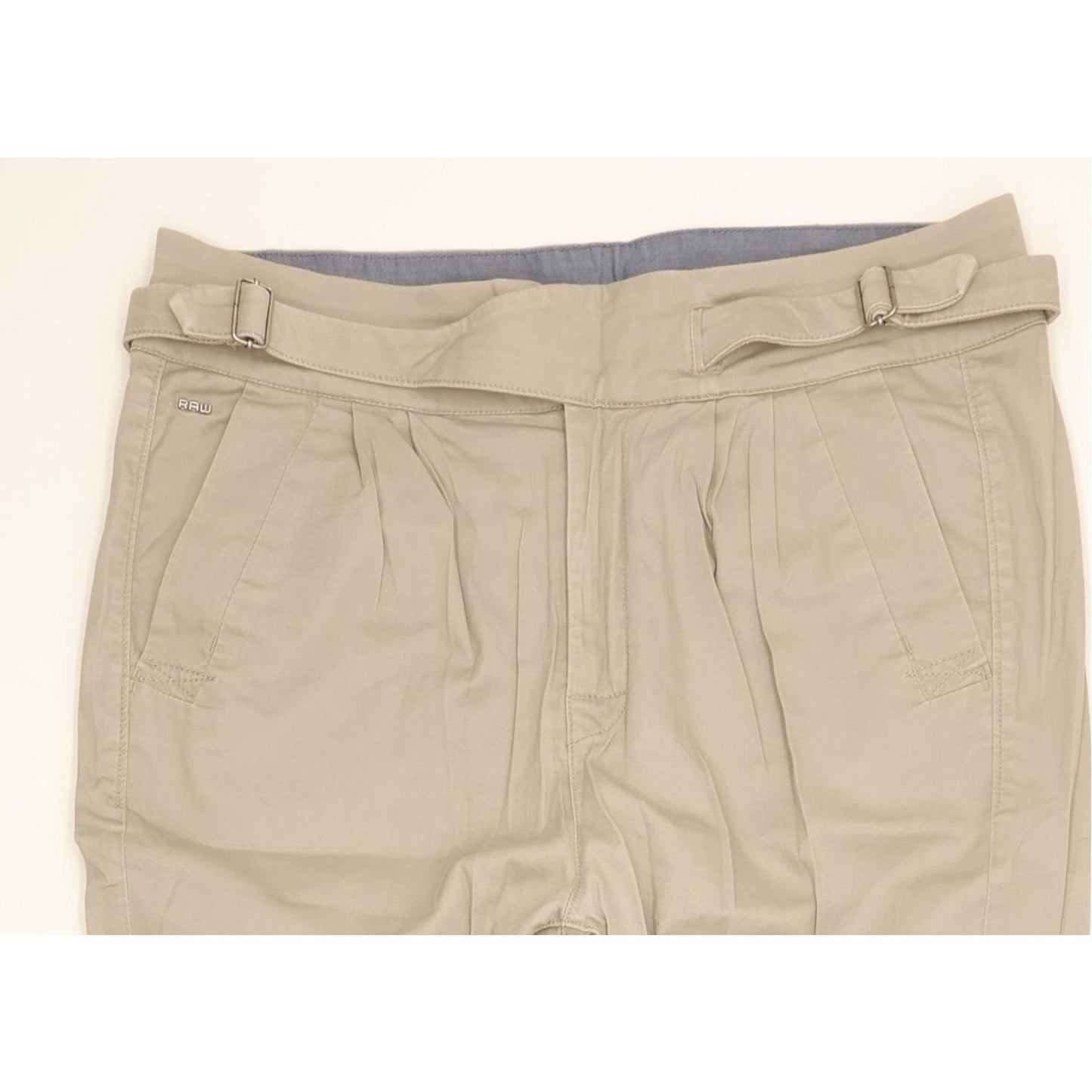 G-Star Bronson Army Boyfriend Grey Tapered Loose Chino Stretch Trousers High Waisted W27 L32