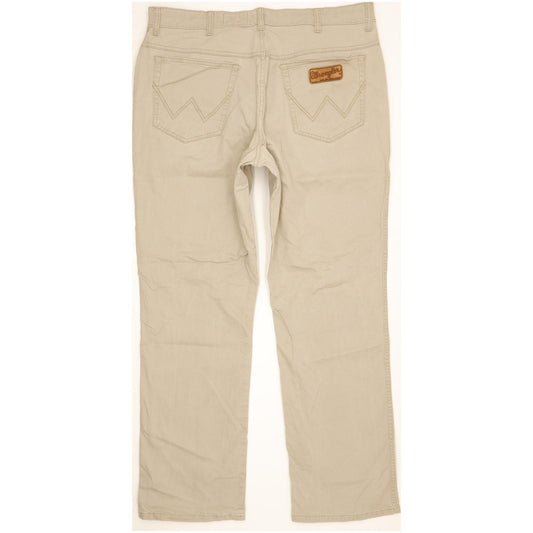 Wrangler Texas Men Grey Straight Regular Stretch Jeans W38 L32