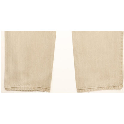 Lee Men Beige Straight Relaxed Jeans W34 L31