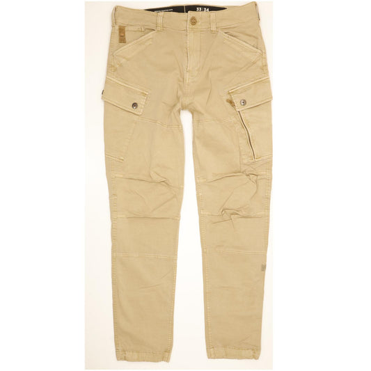 G-Star Roxic Men Beige Tapered Regular Stretch Jeans W33 L34