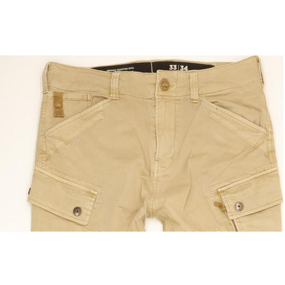 G-Star Roxic Men Beige Tapered Regular Stretch Jeans W33 L34