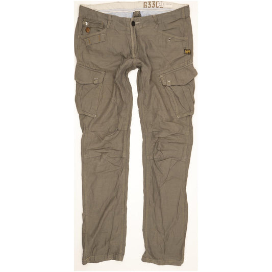 G-Star GS Rovic Women Grey Straight Loose Trousers W28 L32