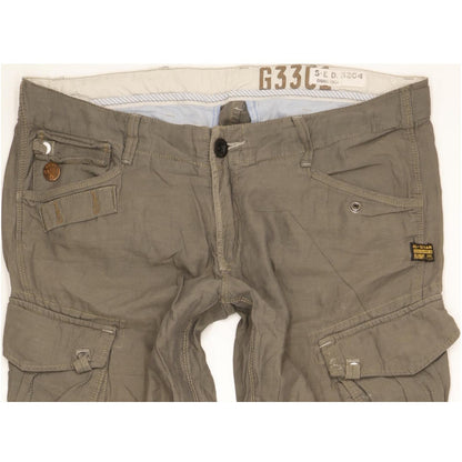 G-Star GS Rovic Women Grey Straight Loose Trousers W28 L32