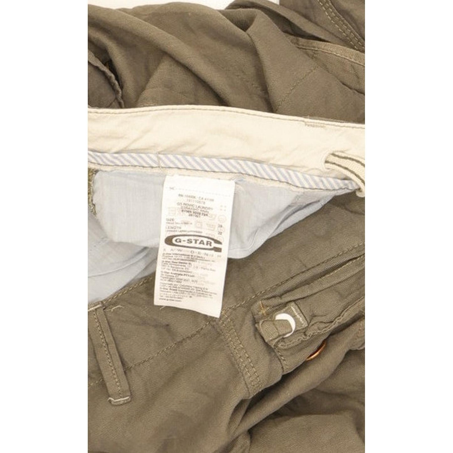 G-Star GS Rovic Women Grey Straight Loose Trousers W28 L32