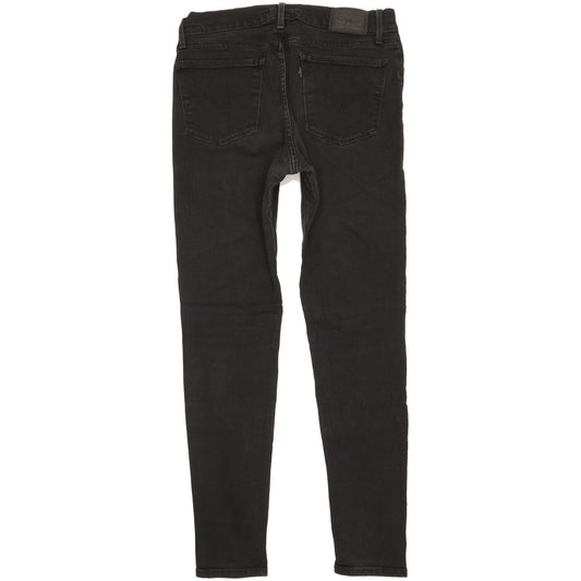 Levi's 710 Super Women Black Skinny Slim Stretch Jeans W30 L29