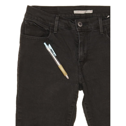 Levi's 710 Super Women Black Skinny Slim Stretch Jeans W30 L29