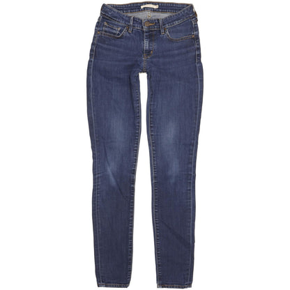 Levi's 711 Women Blue Skinny Slim Stretch Jeans W26 L32