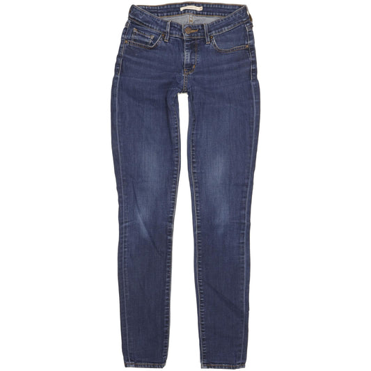 Levi's 711 Women Blue Skinny Slim Stretch Jeans W26 L32