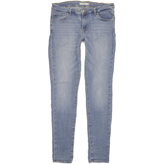 Levi's 711 Women Blue Skinny Slim Stretch Jeans W32 L34