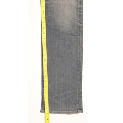 Replay Men Blue Straight Regular Stretch Jeans W33 L35