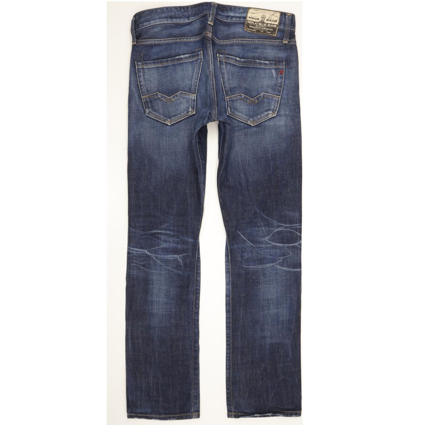 Replay Waitom Men Blue Straight Regular Jeans W30 L31