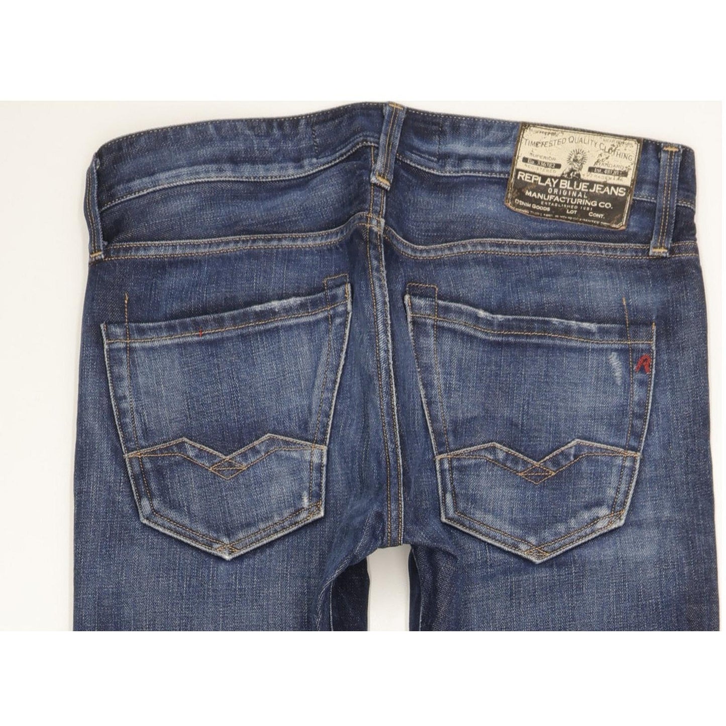 Replay Waitom Men Blue Straight Regular Jeans W30 L31