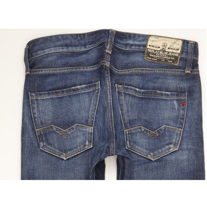 Replay Waitom Men Blue Straight Regular Jeans W30 L31