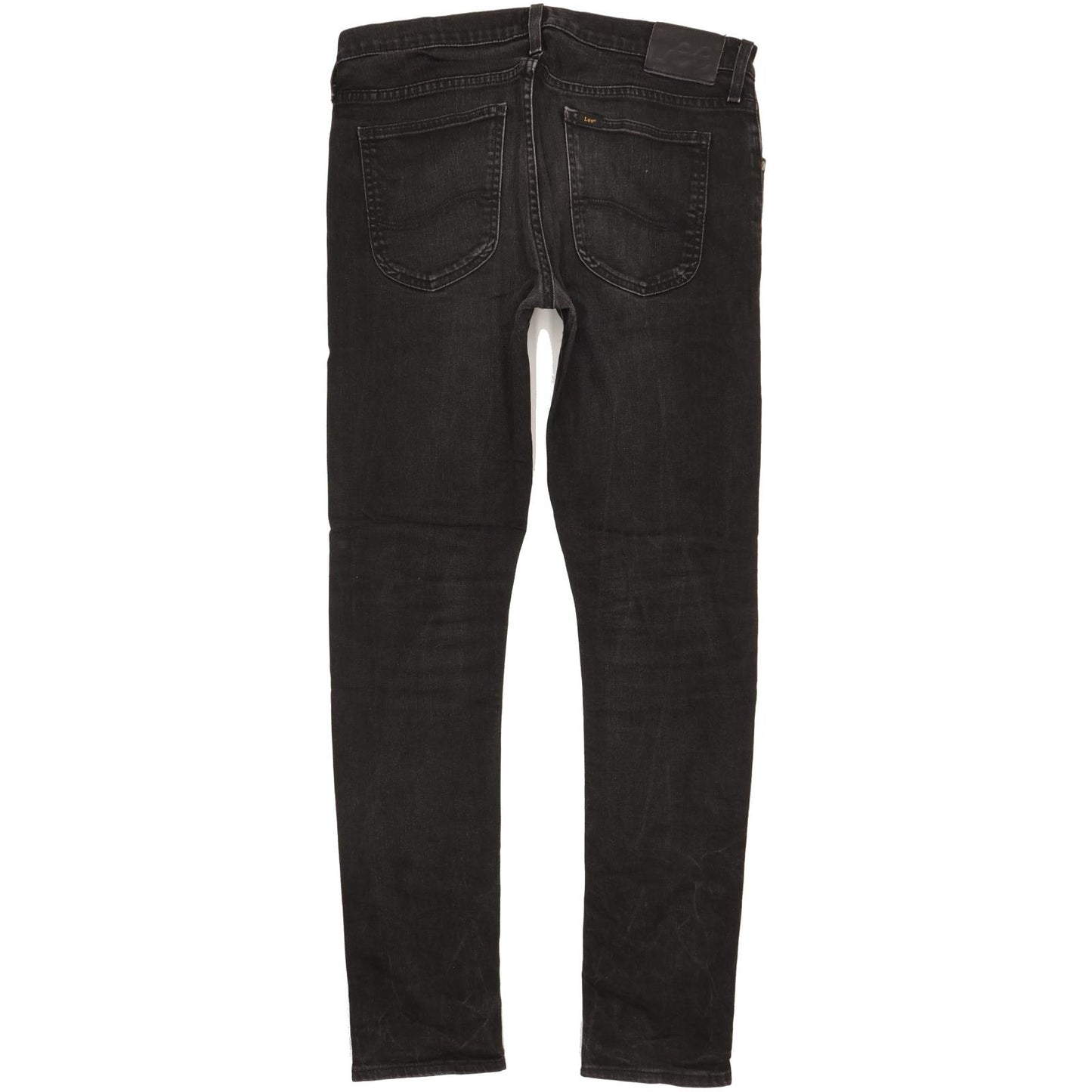 Lee Luke Men Black Skinny Slim Stretch Jeans W33 L32