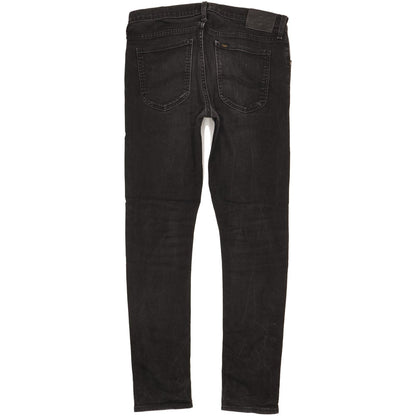 Lee Luke Men Black Skinny Slim Stretch Jeans W33 L32