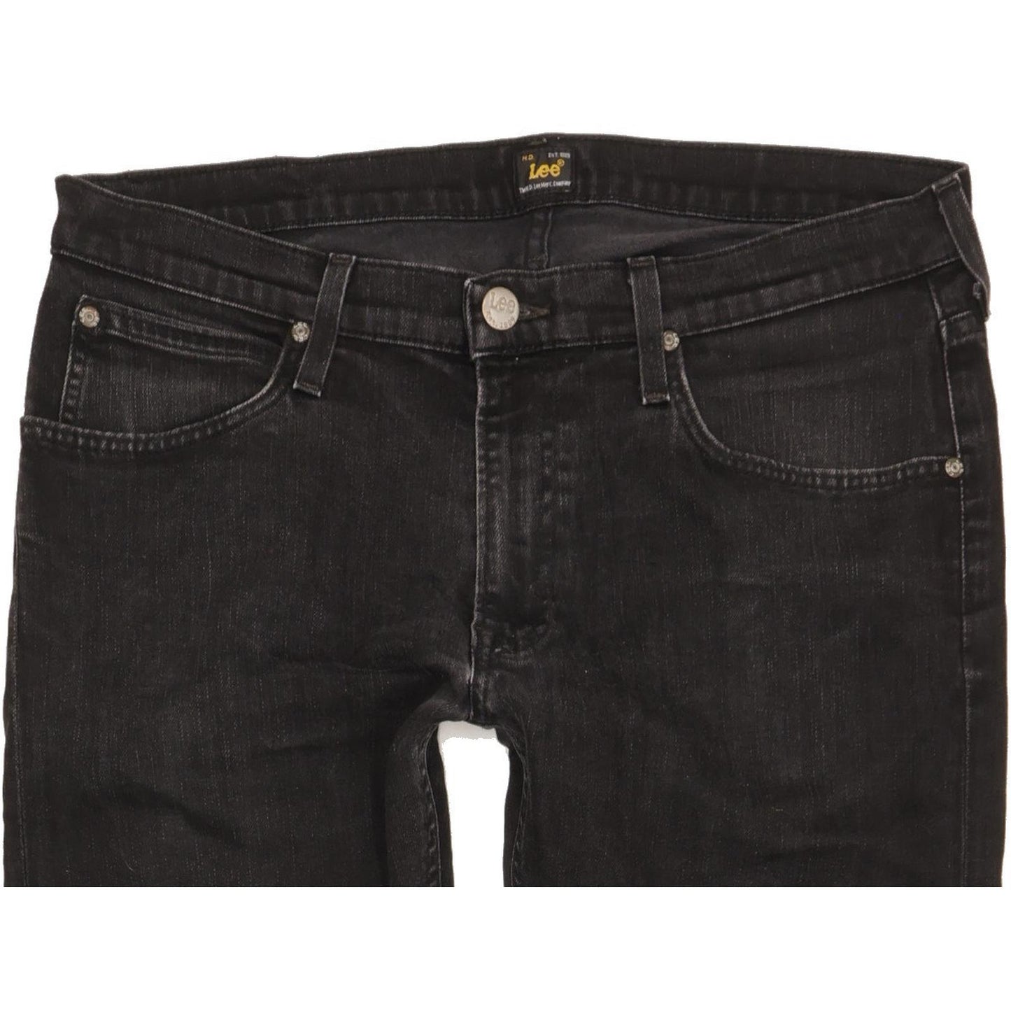 Lee Luke Men Black Skinny Slim Stretch Jeans W33 L32
