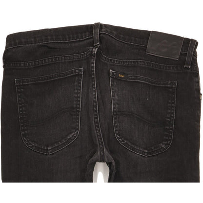 Lee Luke Men Black Skinny Slim Stretch Jeans W33 L32