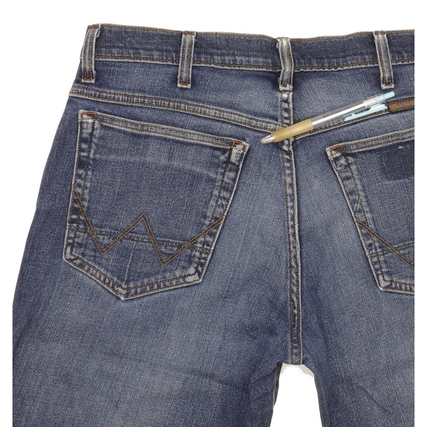Wrangler Texas Men Blue Straight Regular Stretch Jeans W34 L30