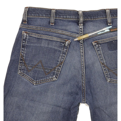 Wrangler Texas Men Blue Straight Regular Stretch Jeans W34 L30
