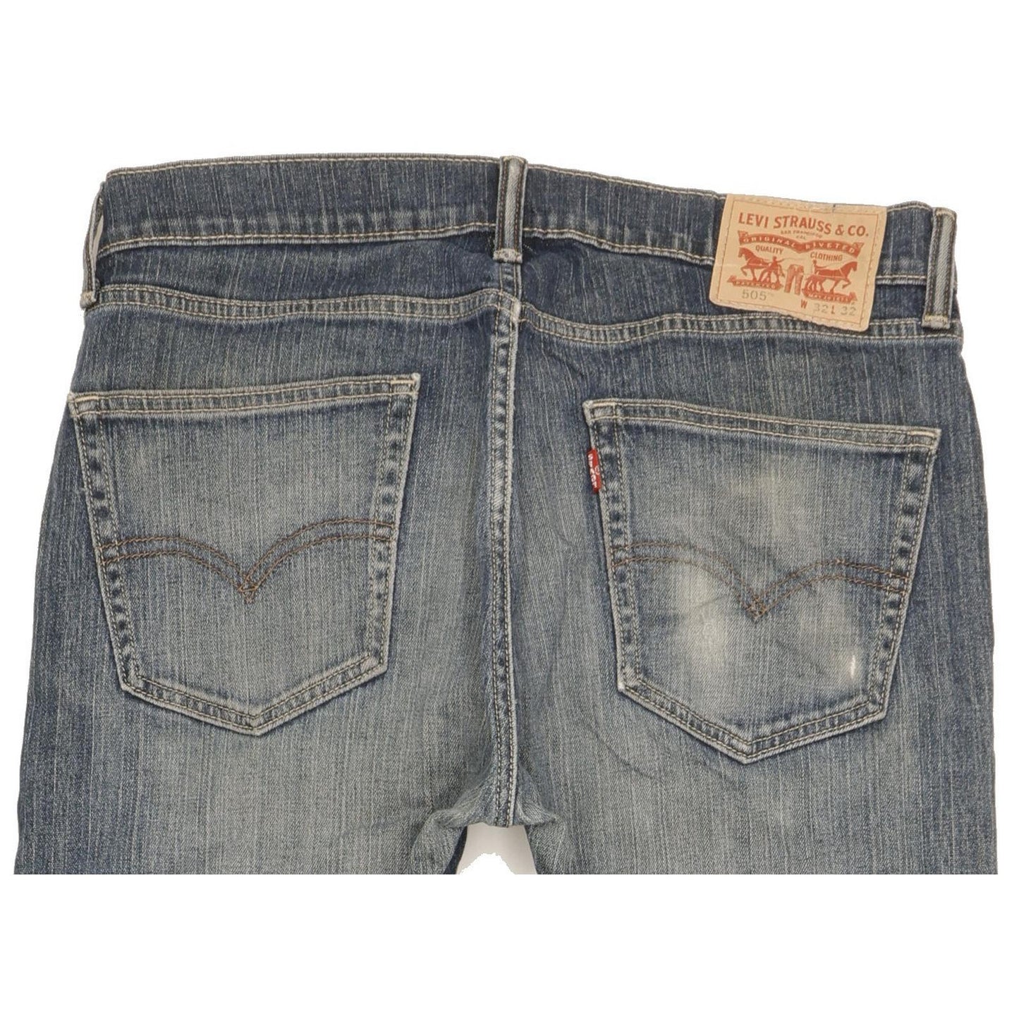 Levi's 505 Men Blue Straight Regular Stretch Jeans W32 L31