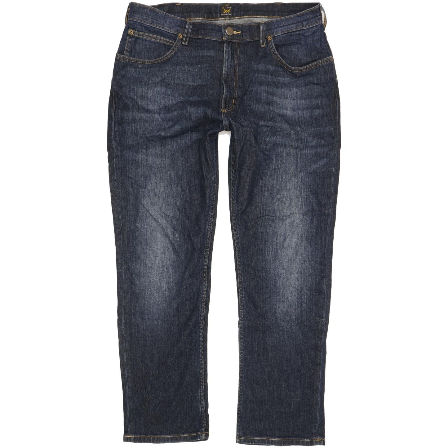 Lee Brooklyn Men Blue Straight Regular Stretch Jeans W36 L30