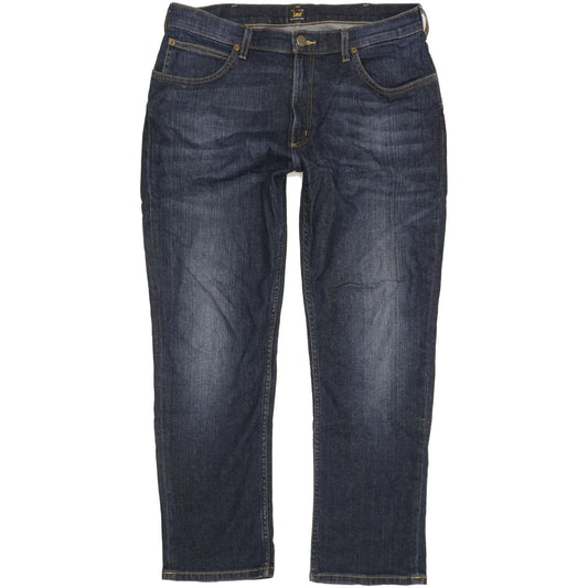Lee Brooklyn Men Blue Straight Regular Stretch Jeans W36 L30