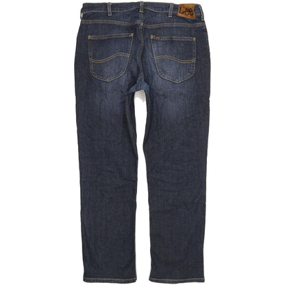Lee Brooklyn Men Blue Straight Regular Stretch Jeans W36 L30
