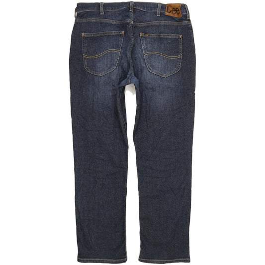 Lee Brooklyn Men Blue Straight Regular Stretch Jeans W36 L30