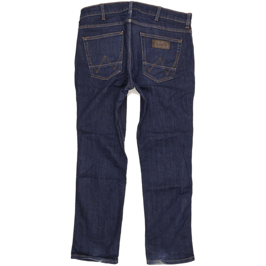 Wrangler Greensboro Men Blue Straight Regular Stretch Jeans W34 L29