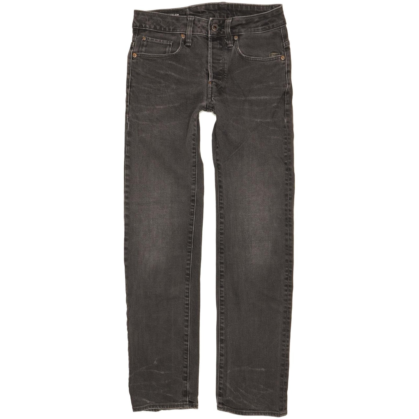 G-Star Attacc Men Black Straight Slim Stretch Jeans W27 L29