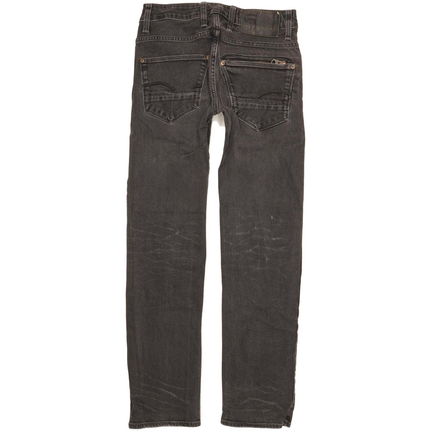 G-Star Attacc Men Black Straight Slim Stretch Jeans W27 L29
