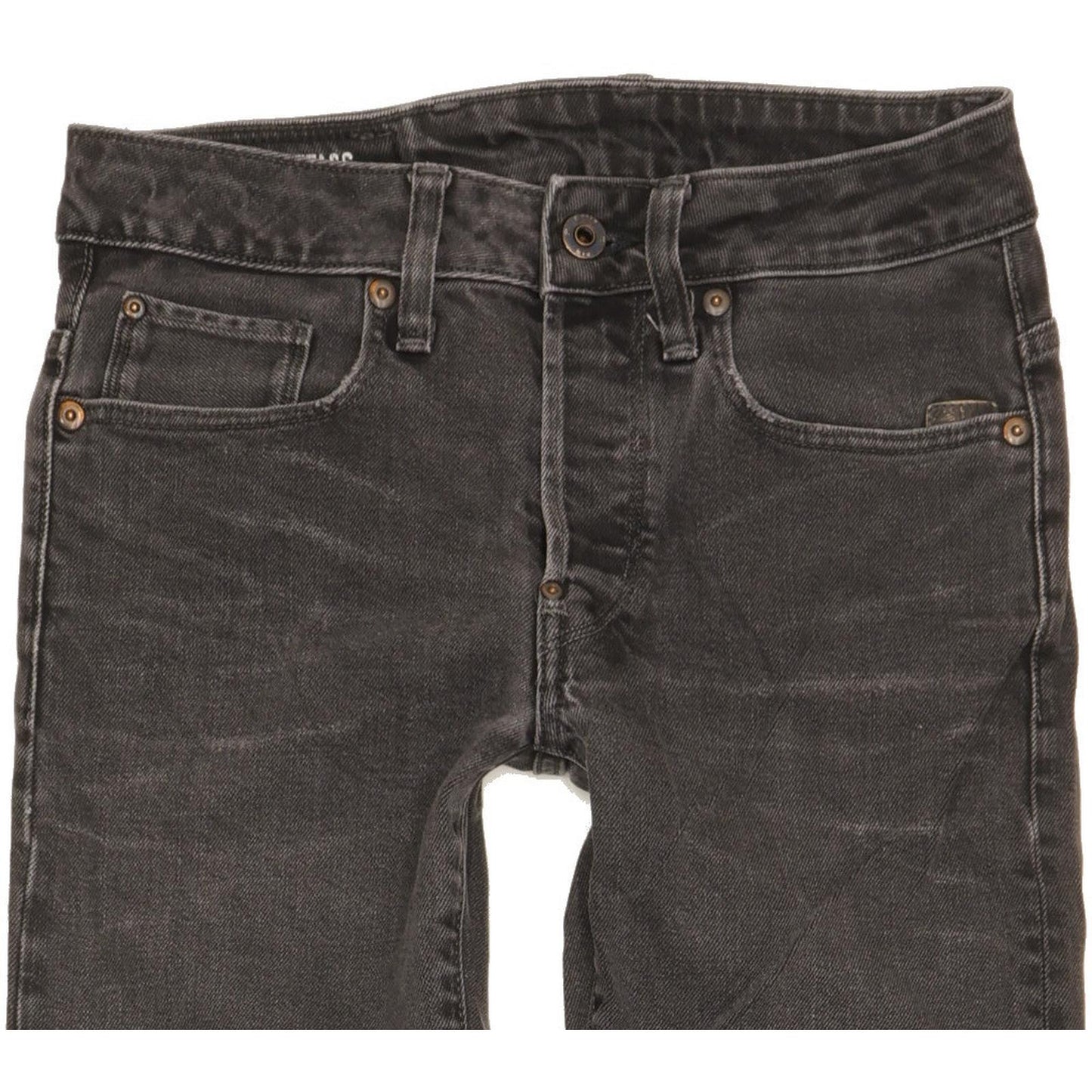 G-Star Attacc Men Black Straight Slim Stretch Jeans W27 L29