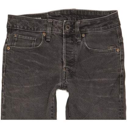 G-Star Attacc Men Black Straight Slim Stretch Jeans W27 L29