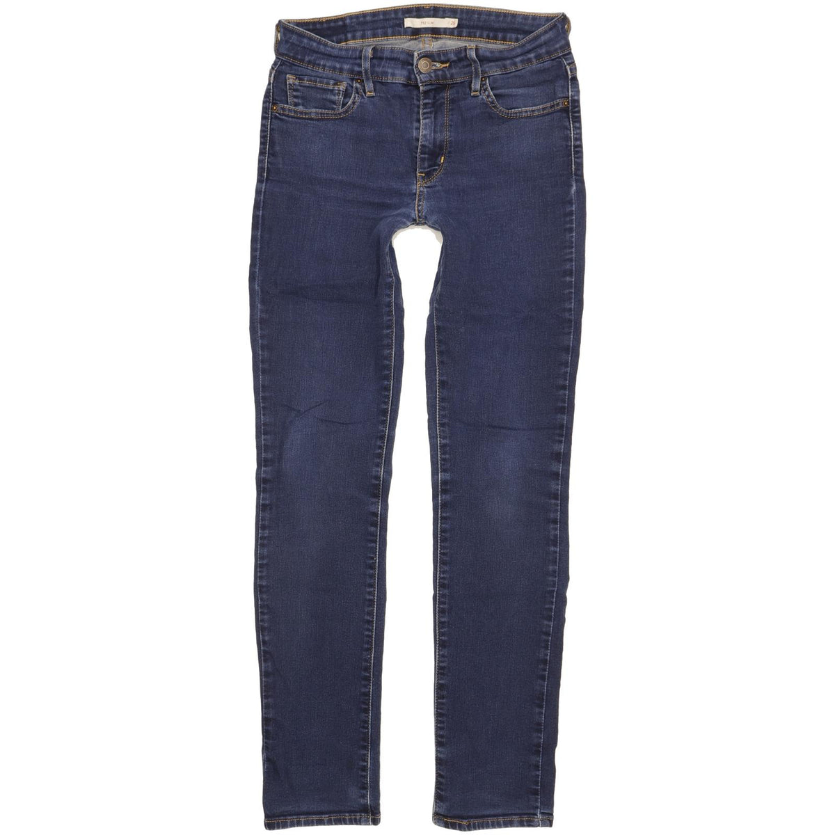 Levi's 712 Women Blue Straight Slim Stretch Jeans W26 L30
