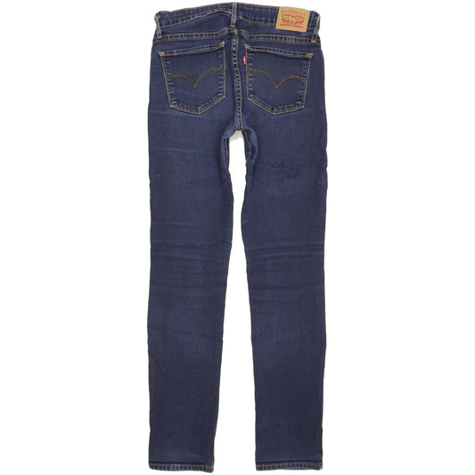 Levi's 712 Women Blue Straight Slim Stretch Jeans W26 L30