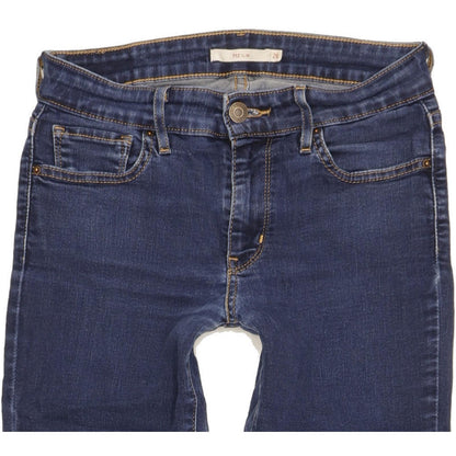 Levi's 712 Women Blue Straight Slim Stretch Jeans W26 L30
