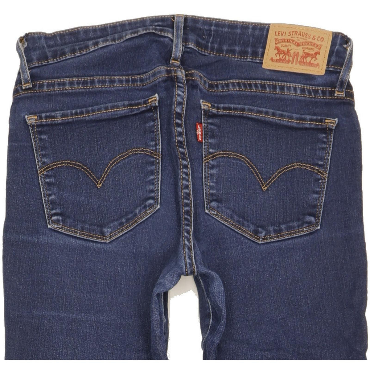 Levi's 712 Women Blue Straight Slim Stretch Jeans W26 L30