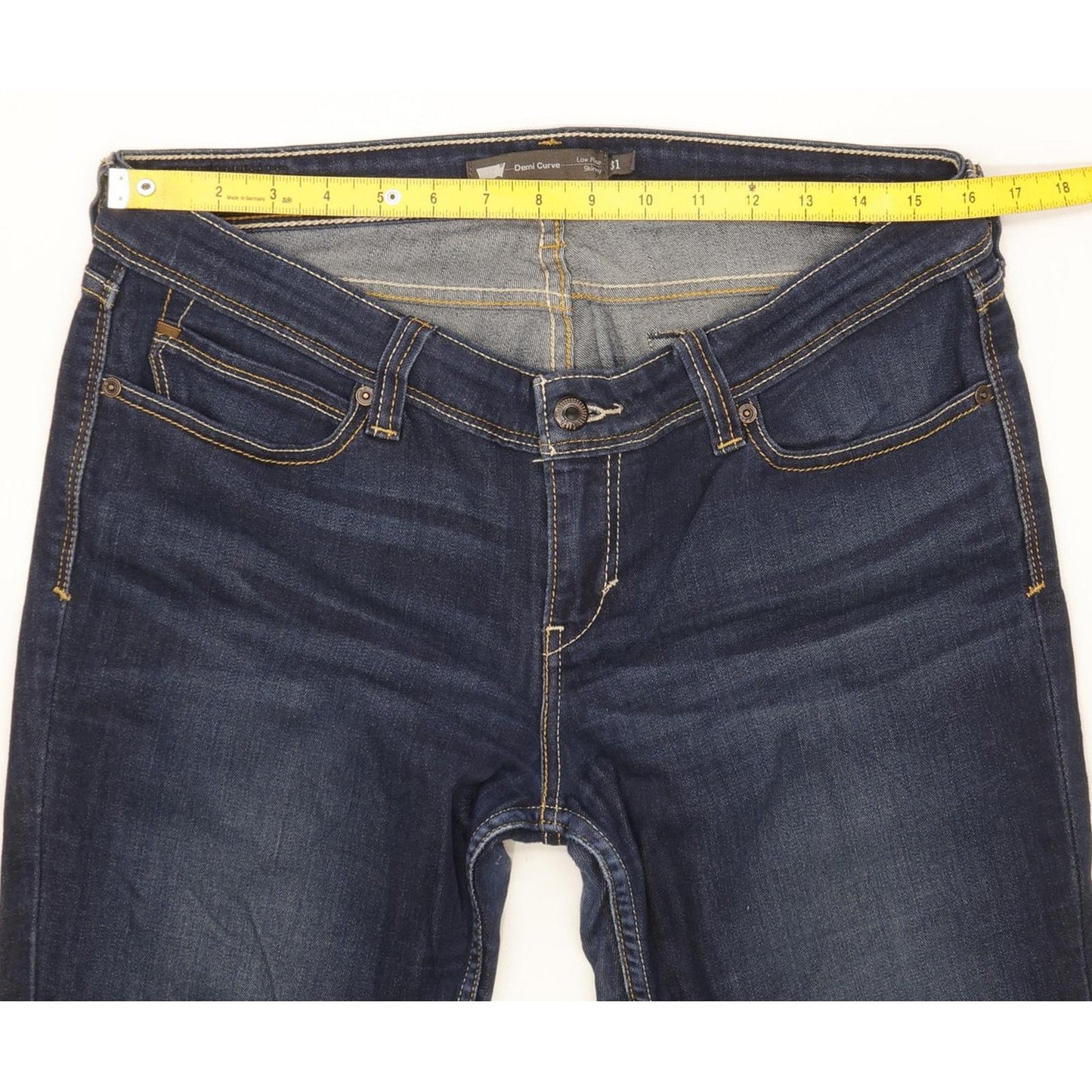 Levi's Demi Curve Women Blue Skinny Slim Stretch Jeans W32 L31