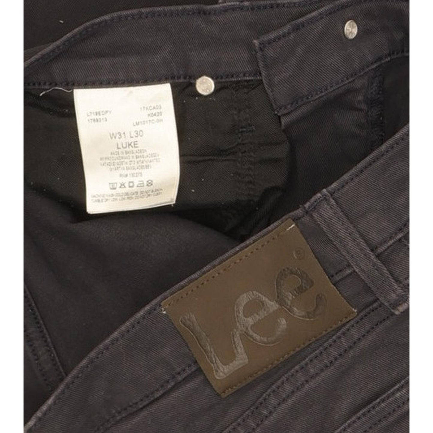 Lee Luke Men Navy Skinny Slim Stretch Jeans W31 L29