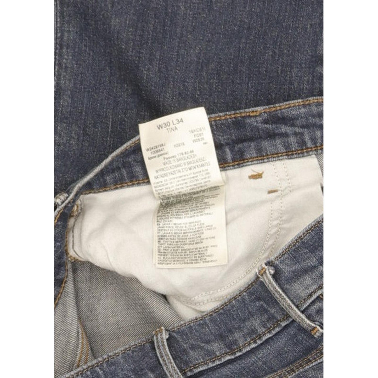 Wrangler Tina Women Blue Bootcut Slim Stretch Jeans W30 L33