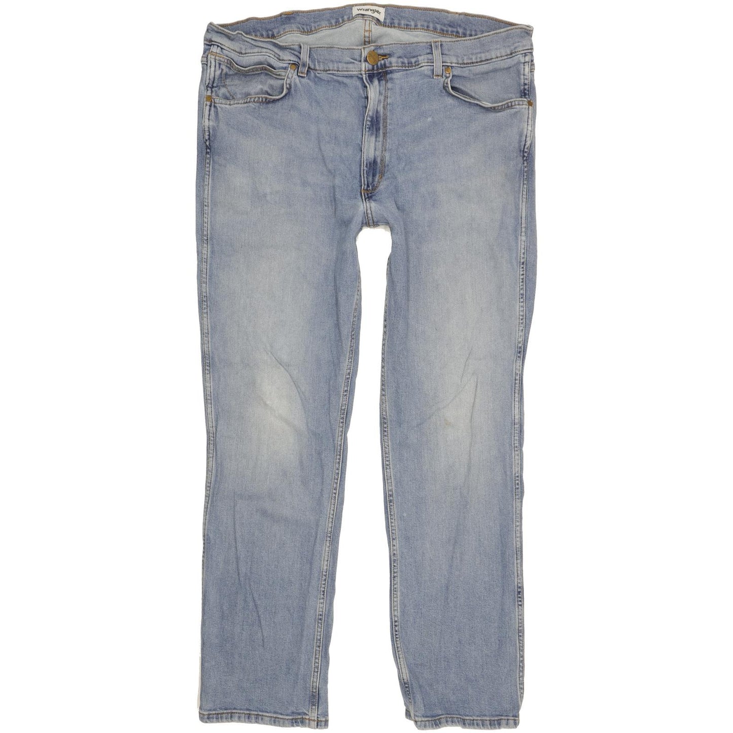 Wrangler Greensboro Men Blue Straight Regular Stretch Jeans W40 L31