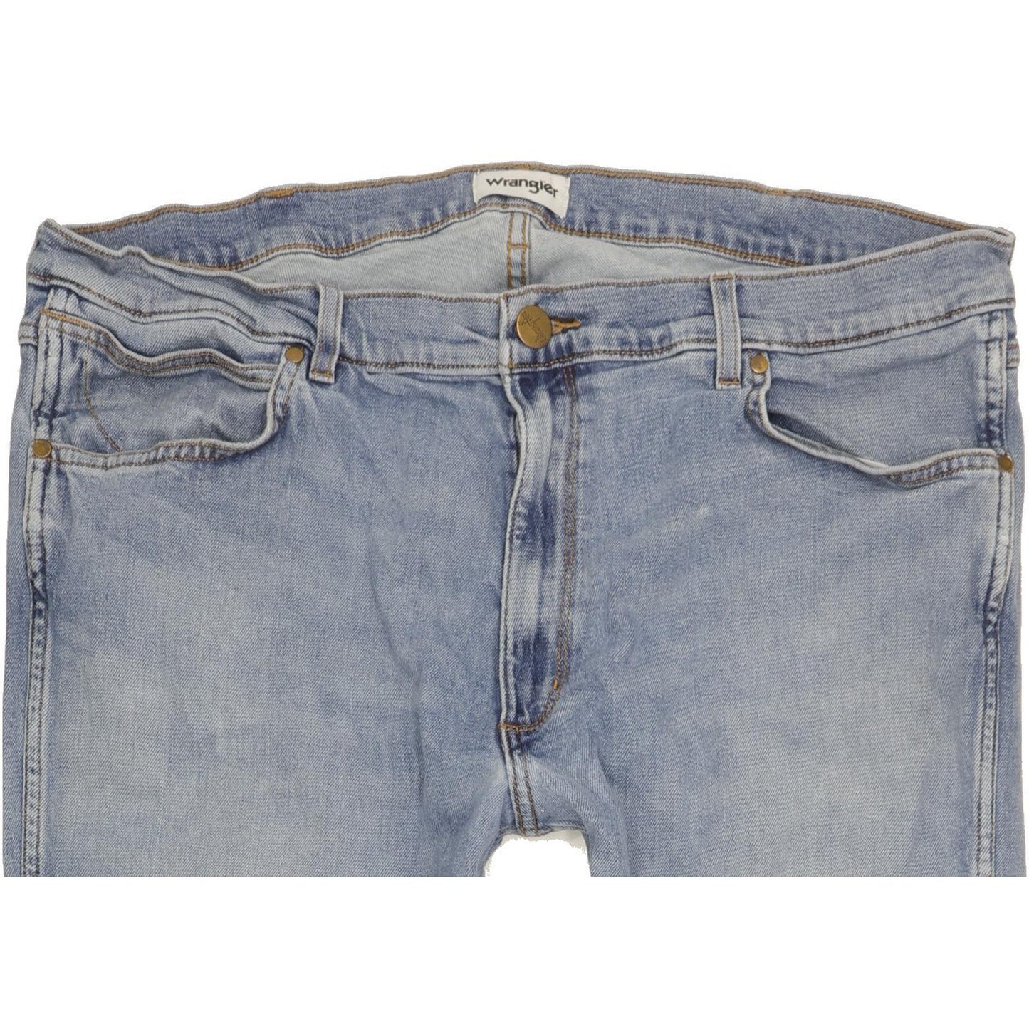Wrangler Greensboro Men Blue Straight Regular Stretch Jeans W40 L31