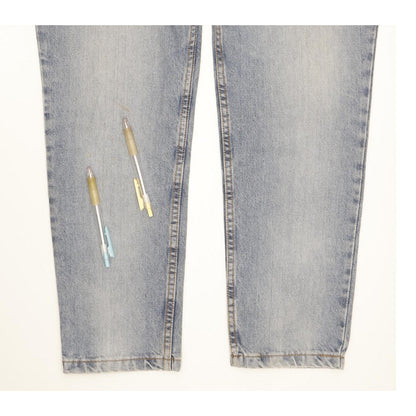 Wrangler Carla Blue Tapered Loose Jeans High Waisted W32 L28