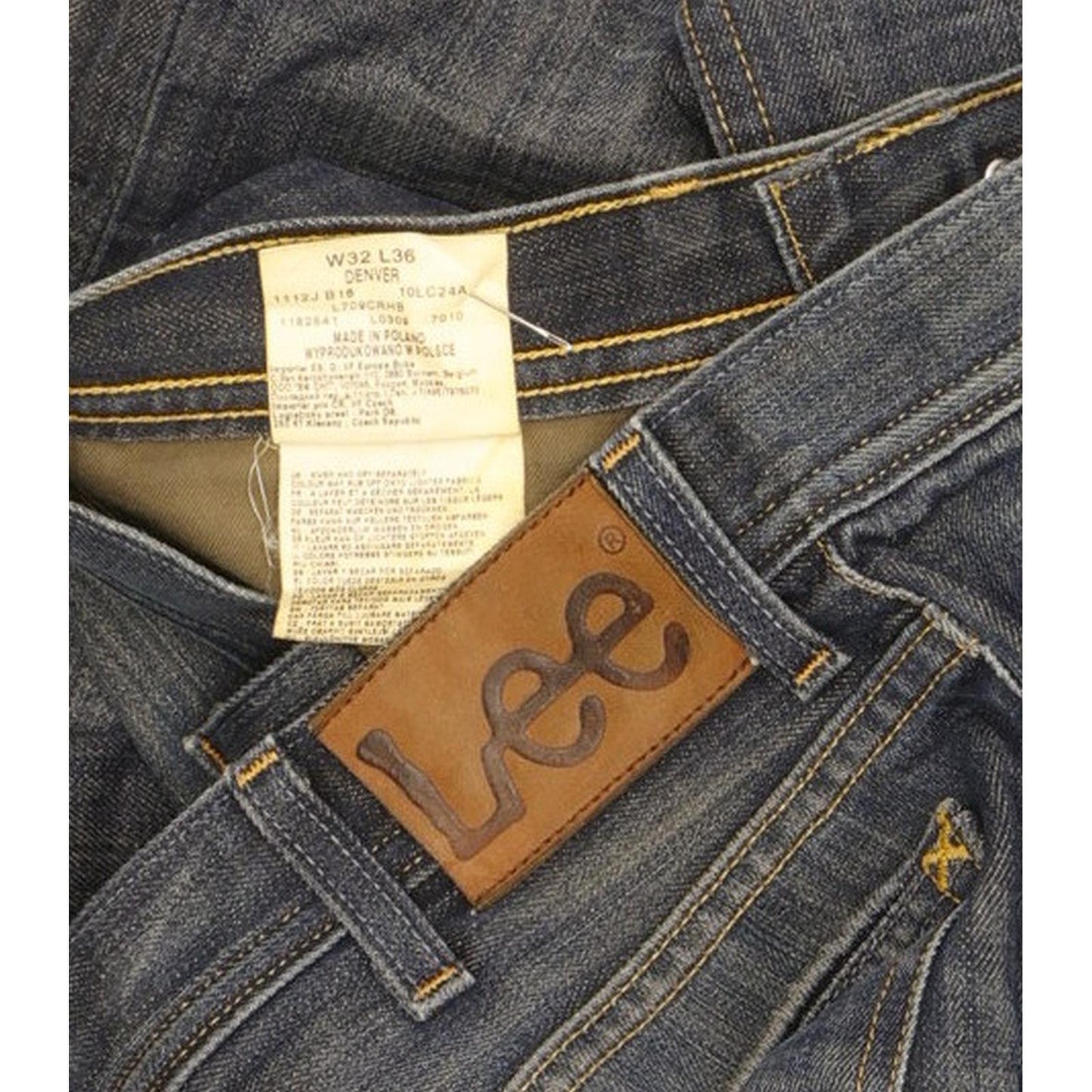 Lee Denver Men Blue Bootcut Regular Jeans W32 L36