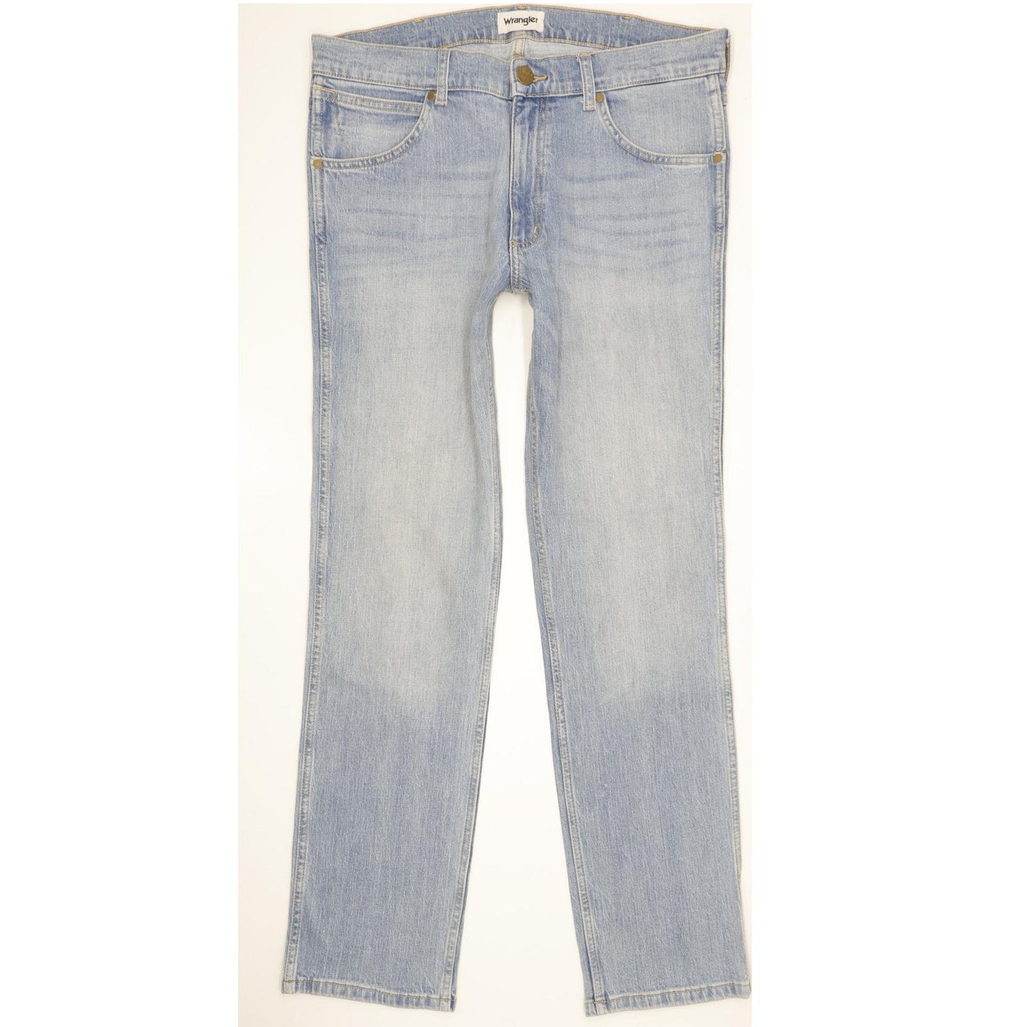 Wrangler Greensboro Men Blue Straight Regular Stretch Jeans W34 L32