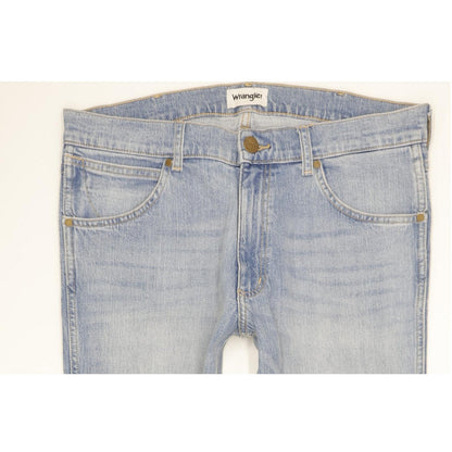 Wrangler Greensboro Men Blue Straight Regular Stretch Jeans W34 L32