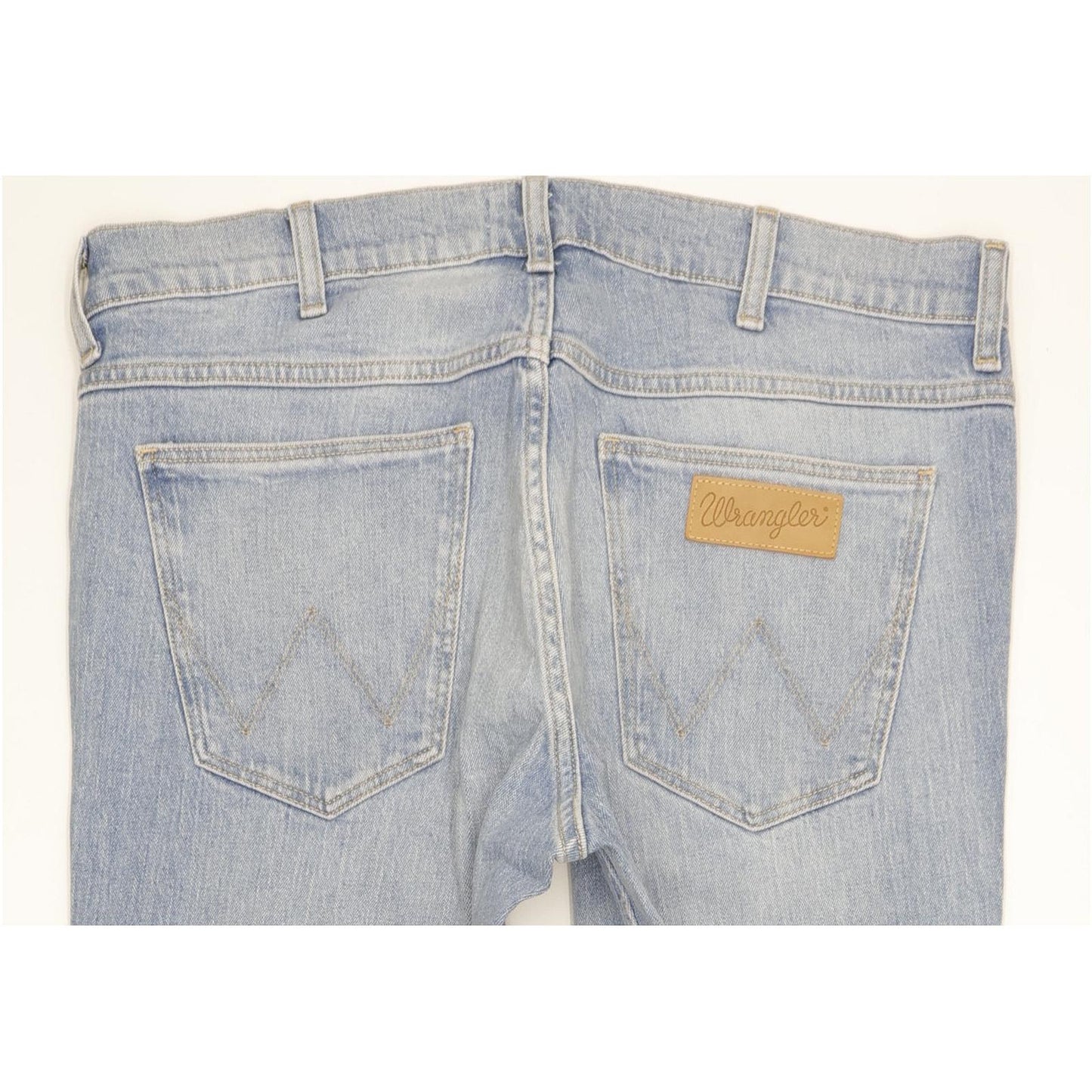 Wrangler Greensboro Men Blue Straight Regular Stretch Jeans W34 L32