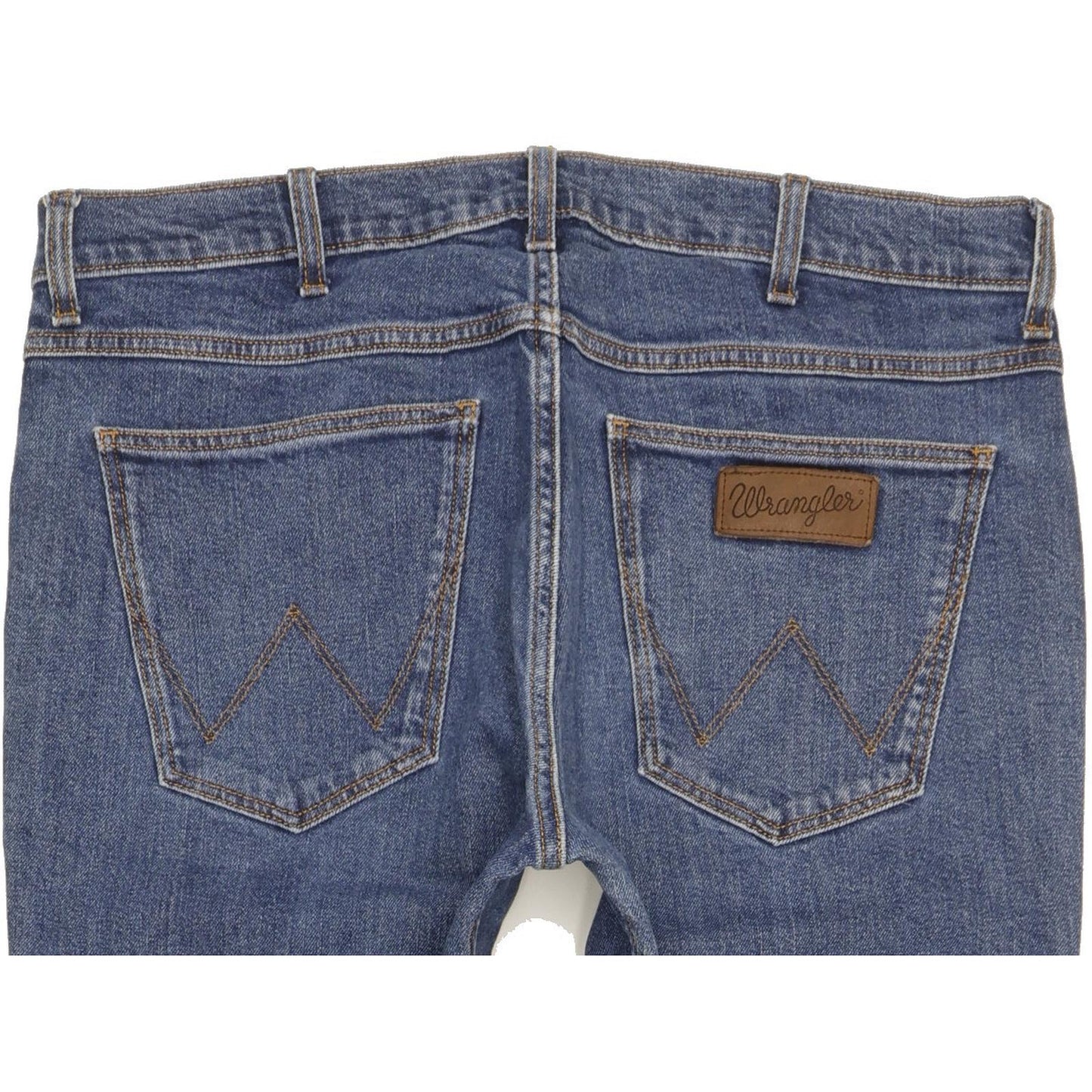 Wrangler Greensboro Men Blue Straight Regular Stretch Jeans W34 L31