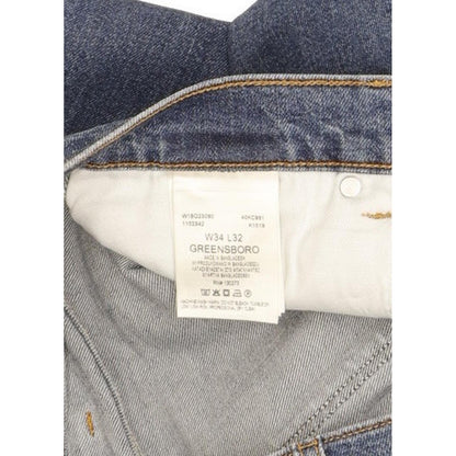 Wrangler Greensboro Men Blue Straight Regular Stretch Jeans W34 L31