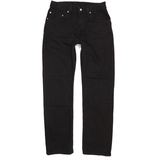 Levi's 505 Men Black Straight Regular Jeans W33 L32